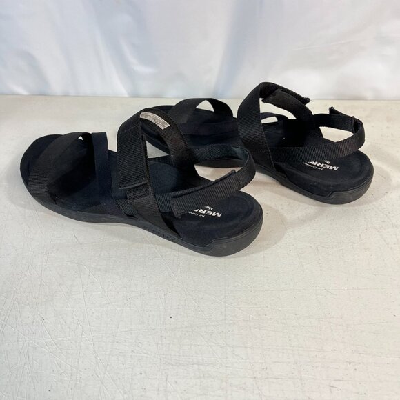 Merrell-District 3 Strap Web Strappy Sandal Women 9 US Black J004690 Comfort Sho - Picture 3 of 13